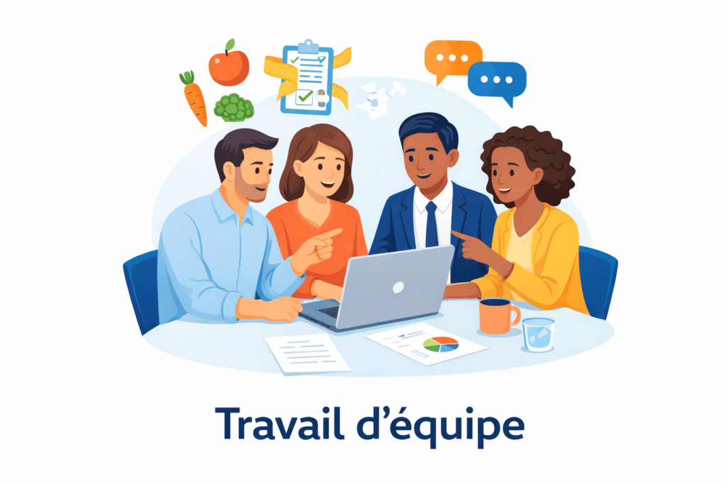 Diététicienne Nutritionniste spécialisée en santé féminine travail d'équipe